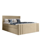 Carmen kontinentinė lova 200x200, apmušta, čiužiniai, čiužinys antčiužinys, konteineris