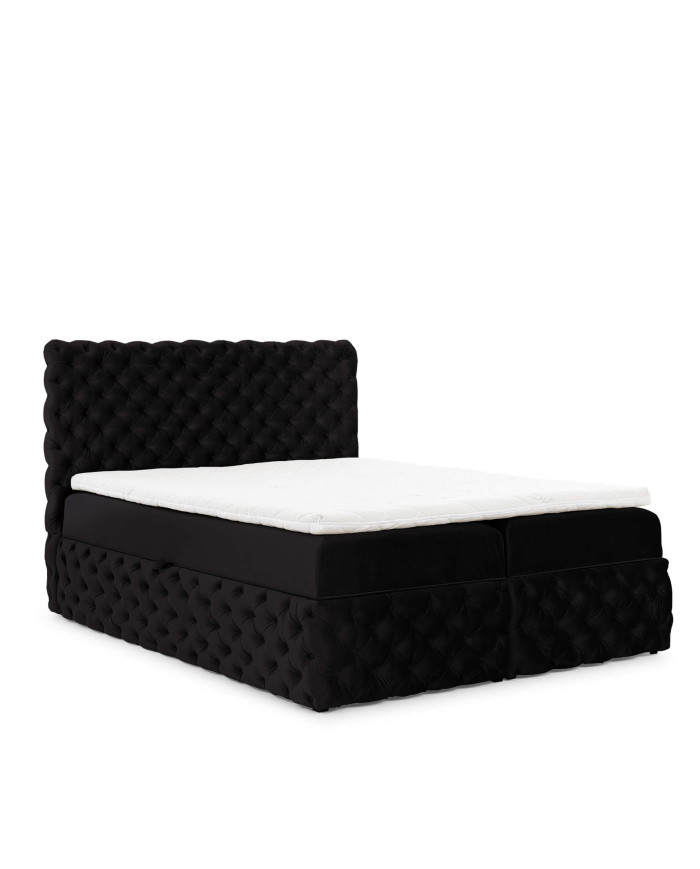 „Castel“ kontinentinė lova 120x200, apmušta, čiužiniai, čiužinys antčiužiniui, konteineris - Paveikslėlis 4