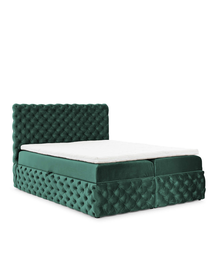 „Castel“ kontinentinė lova 160x200, apmušta, čiužiniai, čiužinys antčiužiniui, konteineris - Paveikslėlis 6