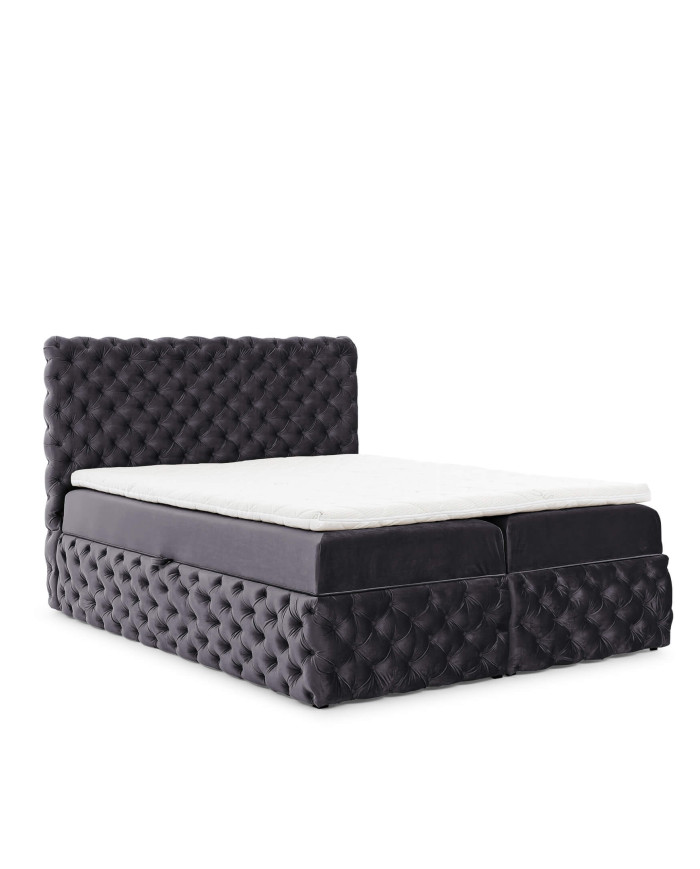 „Castel“ kontinentinė lova 180x200, apmušta, čiužiniai, čiužinys antčiužinys, konteineris - Paveikslėlis 3