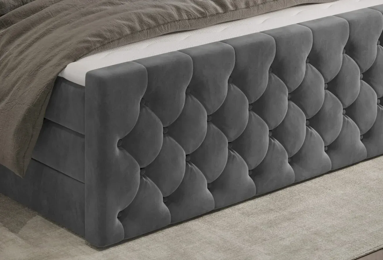 Charles kontinentinė lova 180x200 Gr1 - Paveikslėlis 2