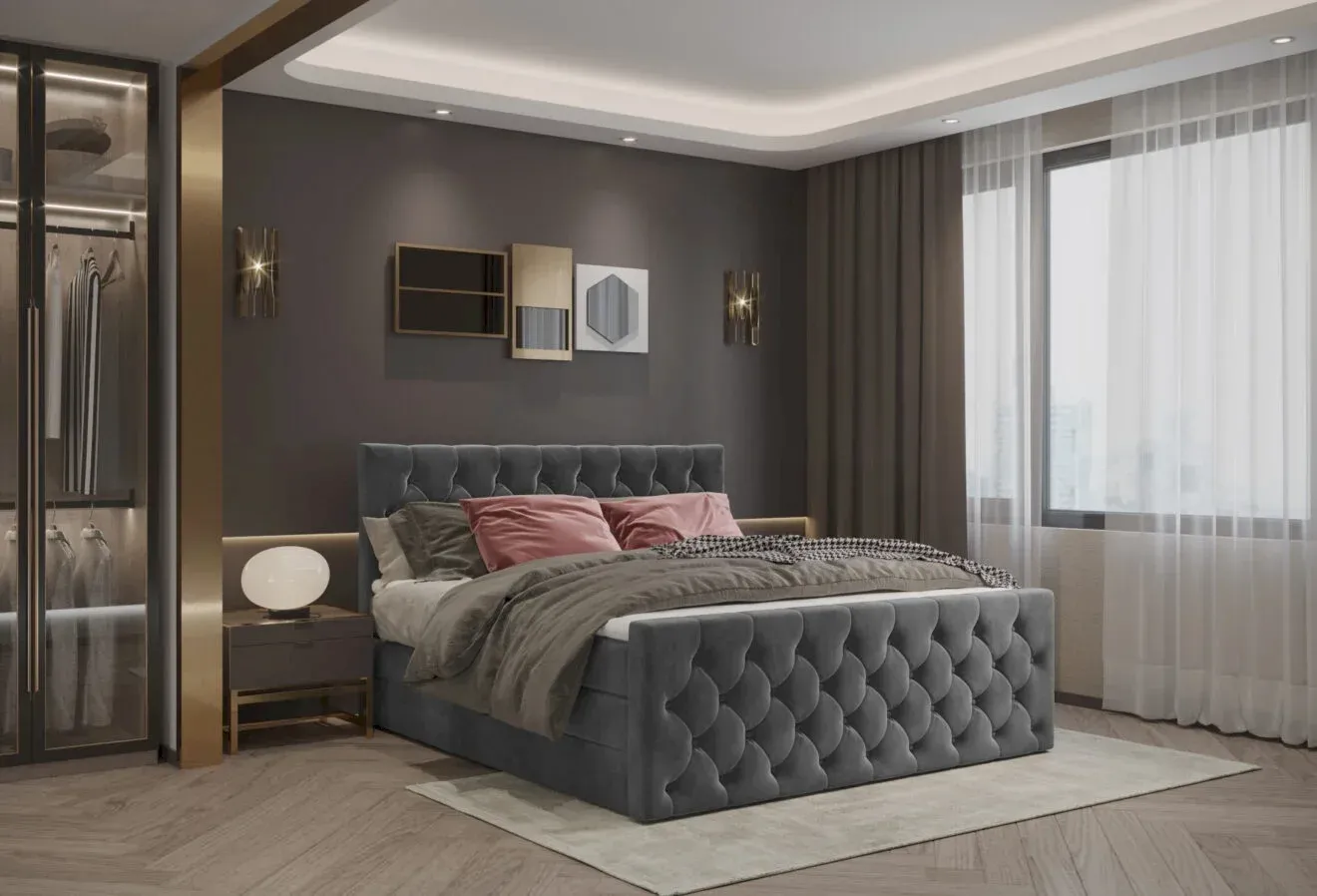 Charles kontinentinė lova 180x200 Gr1 - Paveikslėlis 5