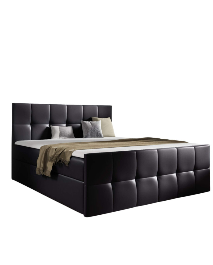 Šarlotės kontinentinė lova 120x200, apmušta, čiužiniai, čiužinys antčiužinys, konteineris — изображение 4