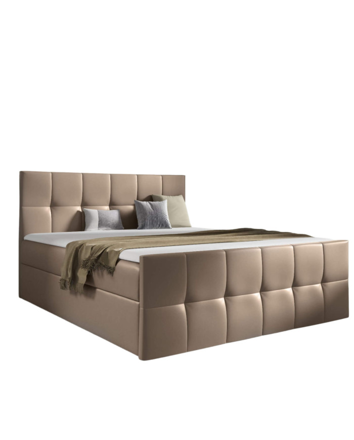 Šarlotės kontinentinė lova 120x200, apmušta, čiužiniai, čiužinys antčiužinys, konteineris — изображение 7