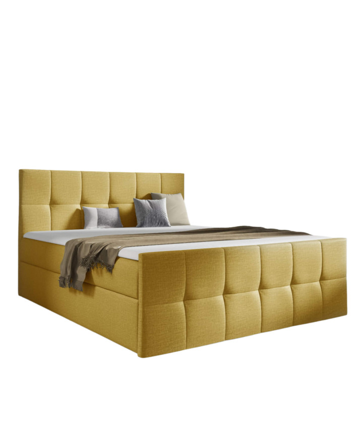 Šarlotės kontinentinė lova 120x200, apmušta, čiužiniai, čiužinys antčiužinys, konteineris — изображение 2