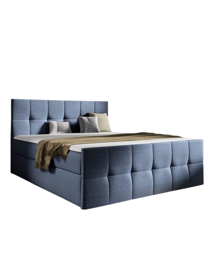 Šarlotės kontinentinė lova 120x200, apmušta, čiužiniai, čiužinys antčiužinys, konteineris — изображение 3