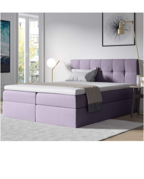 Emporio kontinentinė lova 160×200, apmušta, čiužinys, čiužinuko užtiesalas, konteineris