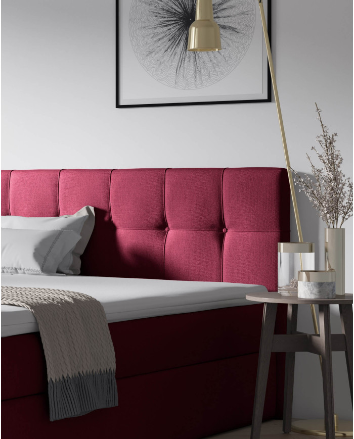 Emporio kontinentinė lova 180x200, apmušta, čiužinys, čiužinuko užtiesalas, konteineris - Paveikslėlis 7