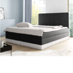 Enzo kontinentinė lova 140x200, apmušta, čiužinys, čiužinuko užtiesalas, konteineris