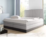 Enzo kontinentinė lova 160x200, apmušta, čiužinys, čiužinuko užtiesalas, konteineris