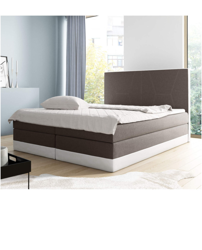 Enzo kontinentinė lova 160x200, apmušta, čiužinys, čiužinuko užtiesalas, konteineris - Paveikslėlis 3