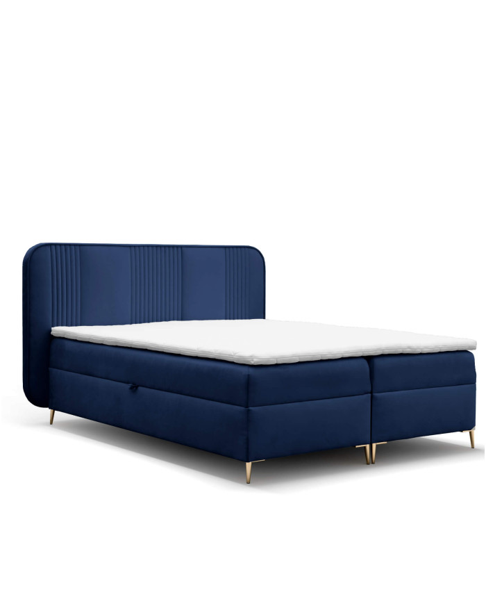 Fandy kontinentinė lova 160x200, apmušta, čiužiniai, čiužinys antčiužinys, konteineris — изображение 4