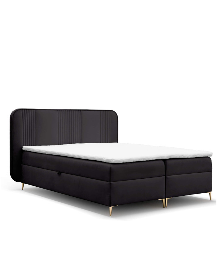 Fandy kontinentinė lova 160x200, apmušta, čiužiniai, čiužinys antčiužinys, konteineris — изображение 5