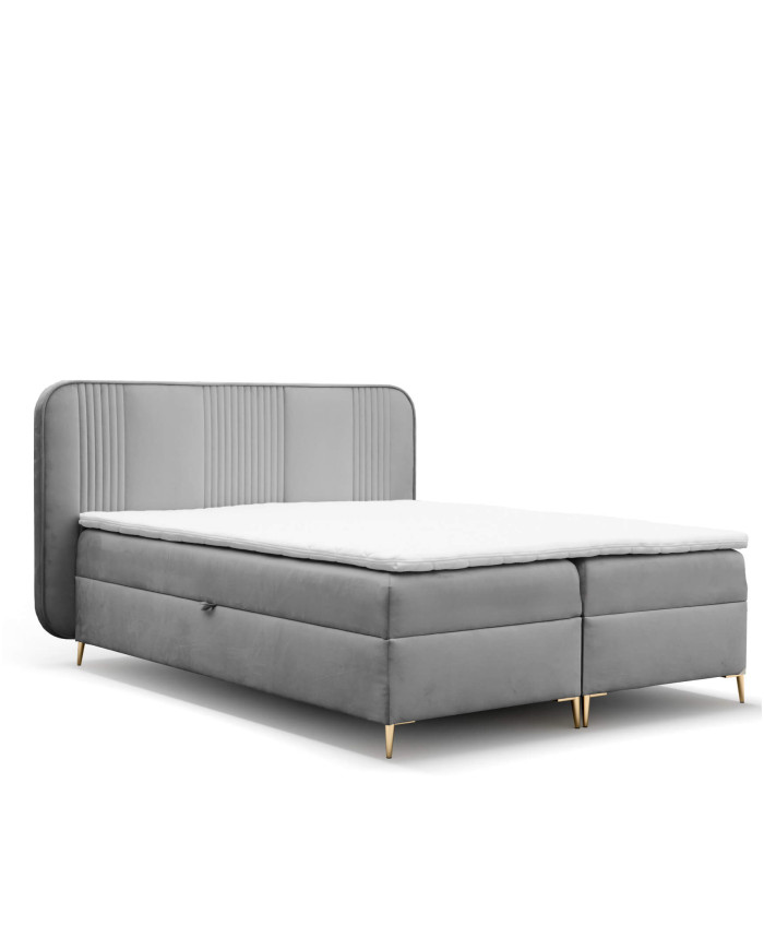 Fandy kontinentinė lova 180x200, apmušta, čiužiniai, čiužinys antčiužinys, konteineris — изображение 7