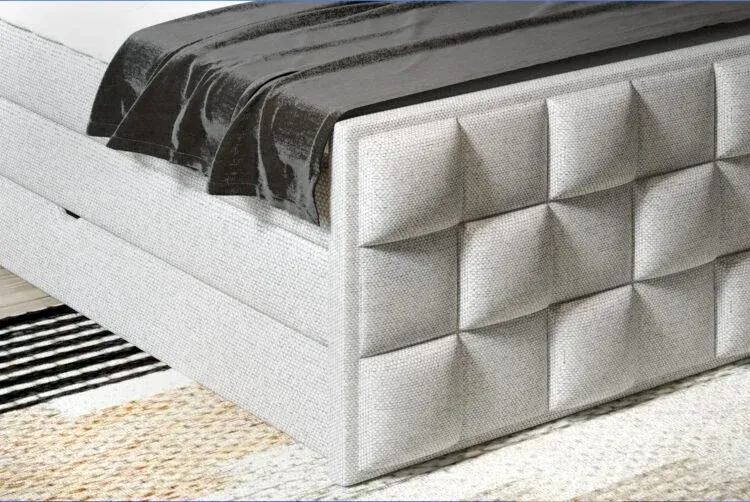 Kontinentinė lova su užtiesalu 160x200 Gr1 - Paveikslėlis 4