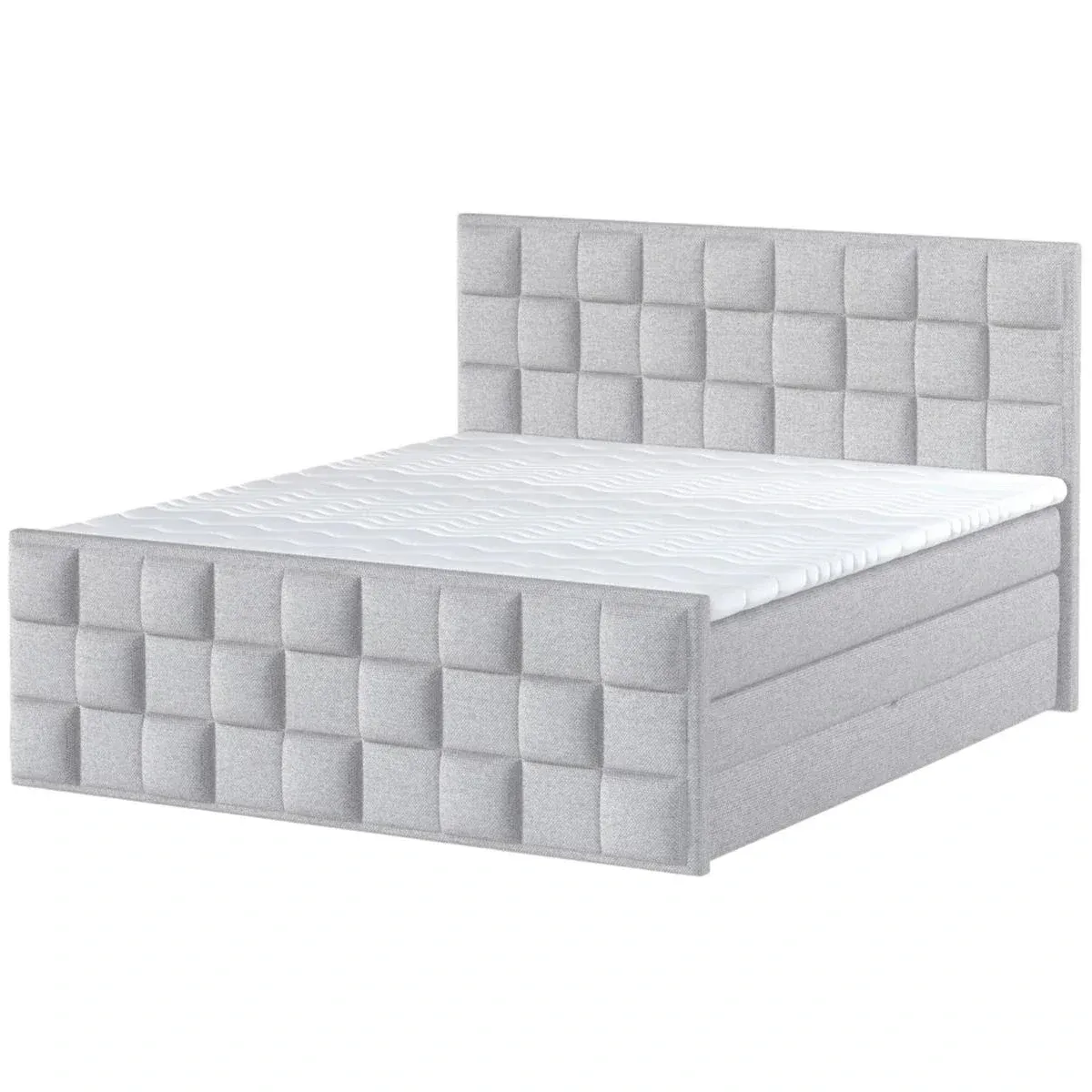 Kontinentinė lova su užtiesalu 160x200 Gr1