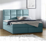 „Galaxy“ kontinentinė lova 200x200, apmušta, čiužinys, čiužinuko užtiesalas, konteineris