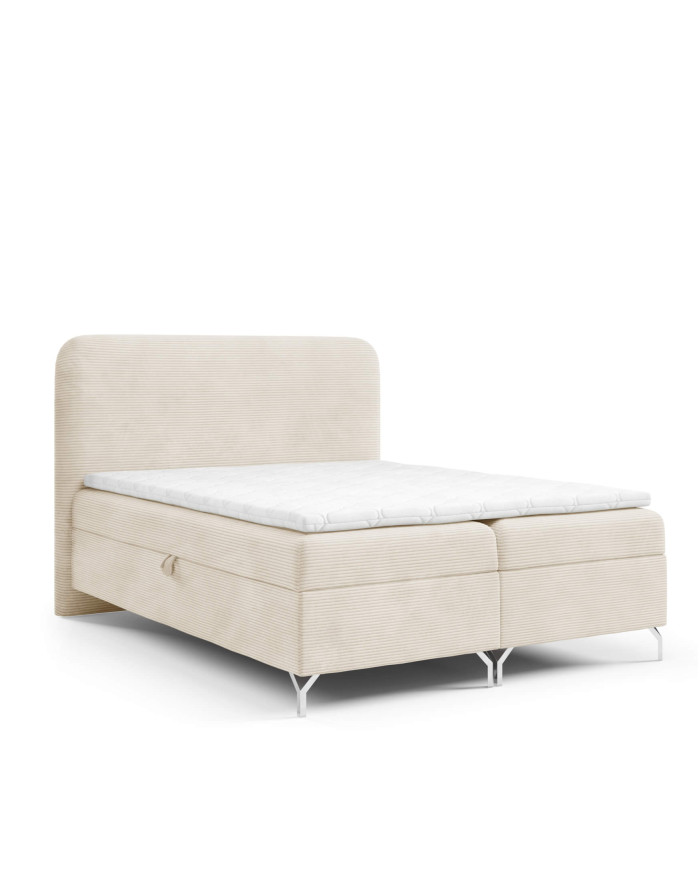 Gomez kontinentinė lova 120x200, apmušta, čiužiniai, čiužinys su užtiesalu, konteineris - Paveikslėlis 4