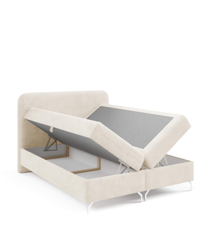 Gomez kontinentinė lova 120x200, apmušta, čiužiniai, čiužinys su užtiesalu, konteineris - Paveikslėlis 5