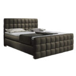 Imperia kontinentinė lova, 160x200 cm, apmušta, su kišeninių spyruoklių čiužiniu, viršutiniu čiužiniu