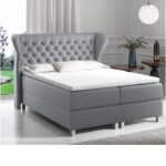 Joker kontinentinė lova 160x200, apmušta, čiužinys, čiužinuko užtiesalas, konteineris