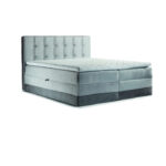 Marlene kontinentinė lova 160x200, apmušta, čiužinys, čiužinuko užtiesalas, konteineris