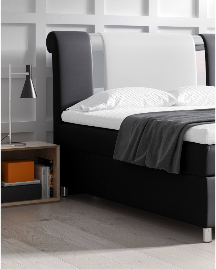 Mars kontinentinė lova 120x200, apmušta, čiužinys, čiužinuko užtiesalas, konteineris — изображение 5