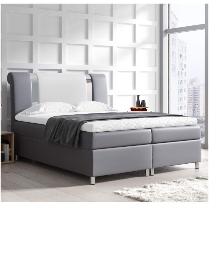 Mars kontinentinė lova 200x200, apmušta, čiužinys, čiužinuko užtiesalas, konteineris - Paveikslėlis 2