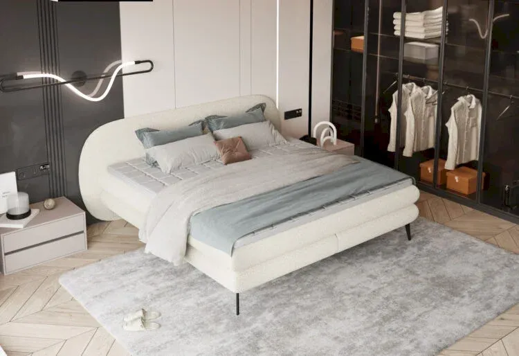 Ovo kontinentinė lova 140x200 Gr1 - Paveikslėlis 4