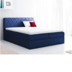 Paros kontinentinė lova 160x200, apmušta, čiužinys, čiužinuko užtiesalas, konteineris