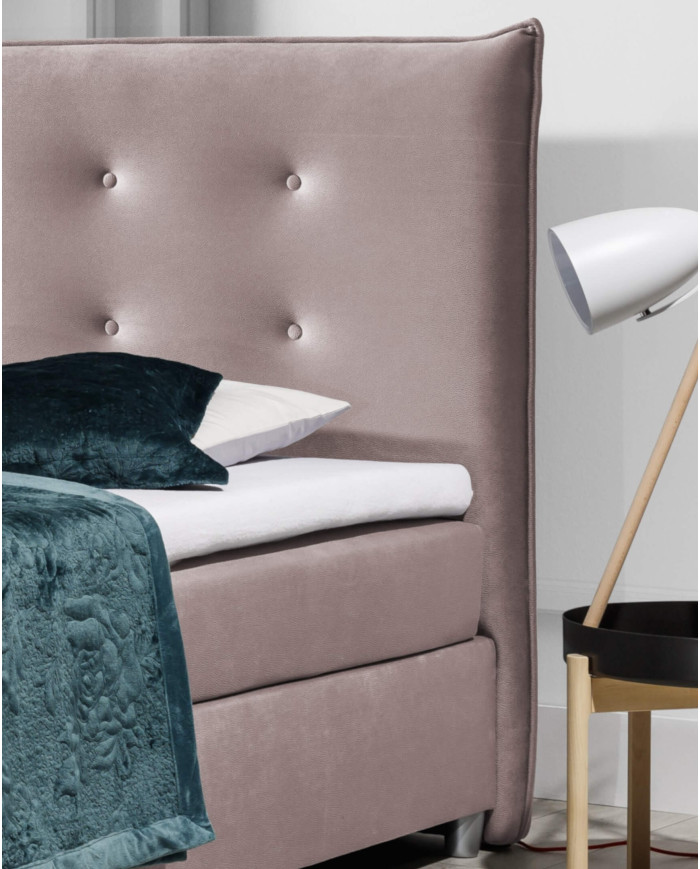 Prato kontinentinė lova 160x200, apmušta, su čiužiniu, viršutiniu čiužiniu — изображение 5