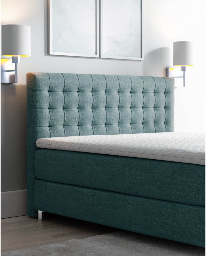 Primo kontinentinė lova 180x200, apmušta, su čiužiniu, viršutiniu sluoksniu — изображение 5