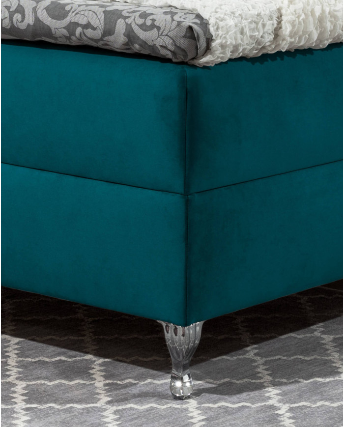 Puerto kontinentinė lova 120x200, apmušta, čiužinys, čiužinuko užtiesalas, konteineris — изображение 7