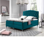 Puerto kontinentinė lova 180x200, apmušta, čiužinys, čiužinuko užtiesalas, konteineris