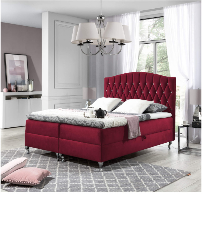 Puerto kontinentinė lova 180x200, apmušta, čiužinys, čiužinuko užtiesalas, konteineris — изображение 4