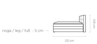 Rita kontinentinė lova 140x200 Gr1 - Paveikslėlis 7