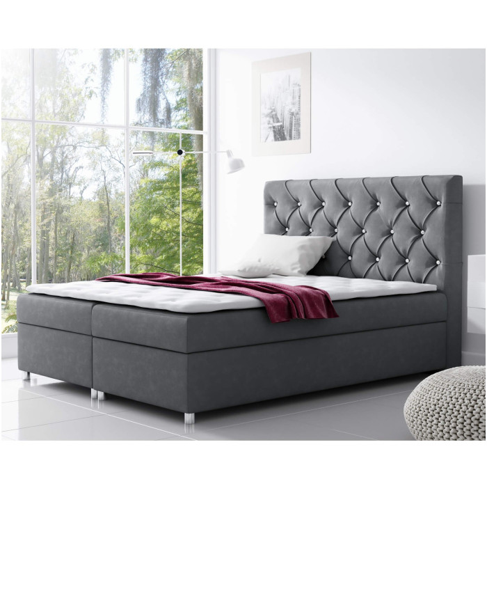 „Roma“ kontinentinė lova 200x200, apmušta, čiužinys, čiužinuko užtiesalas, konteineris - Paveikslėlis 3