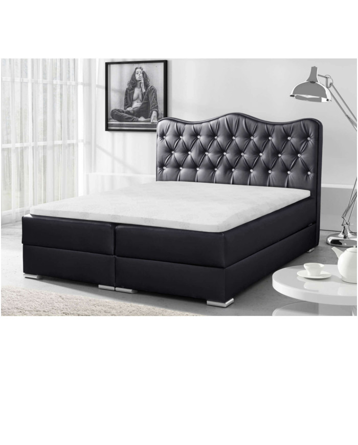 „Sultan“ kontinentinė lova 180x200, apmušta, čiužinys, čiužinuko užtiesalas, konteineris - Paveikslėlis 6