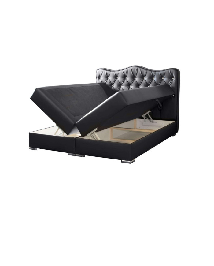 „Sultan“ kontinentinė lova 200x200, apmušta, čiužinys, čiužinuko užtiesalas, konteineris - Paveikslėlis 6