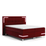 Tango 1 kontinentinė lova, su apšvietimu, 140x200, apmušta, čiužiniai, čiužinys, konteineris