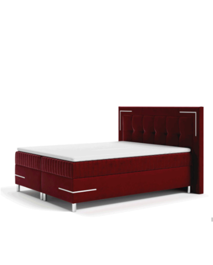 Tango 1 kontinentinė lova, su apšvietimu, 160x200, apmušta, čiužiniai, čiužinys, konteineris - Paveikslėlis 4