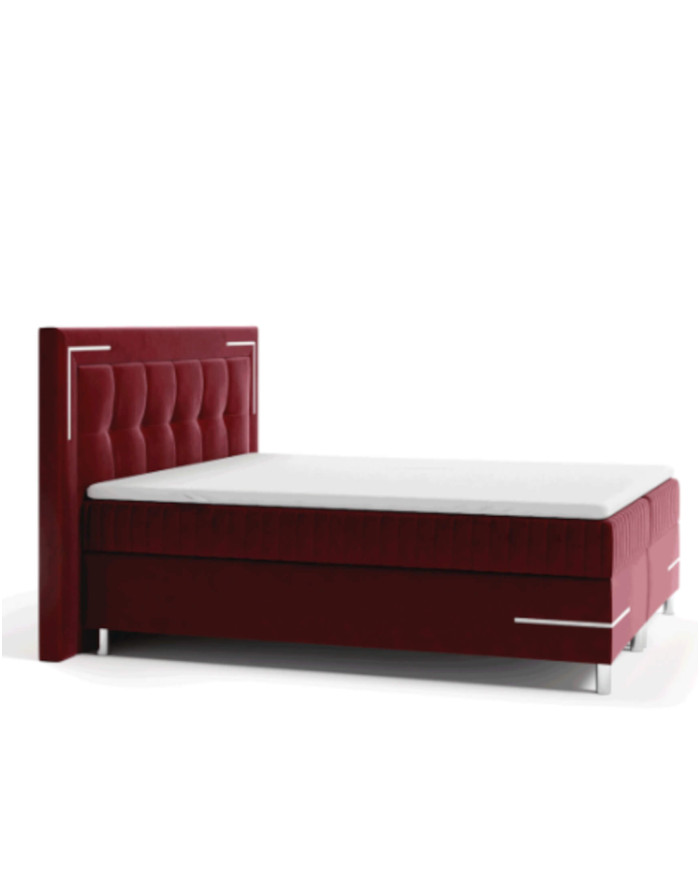 Tango 1 kontinentinė lova su apšvietimu, 200x200, minkšta, čiužiniai, čiužinys, čiužinuko užtiesalas, konteineris - Paveikslėlis 3