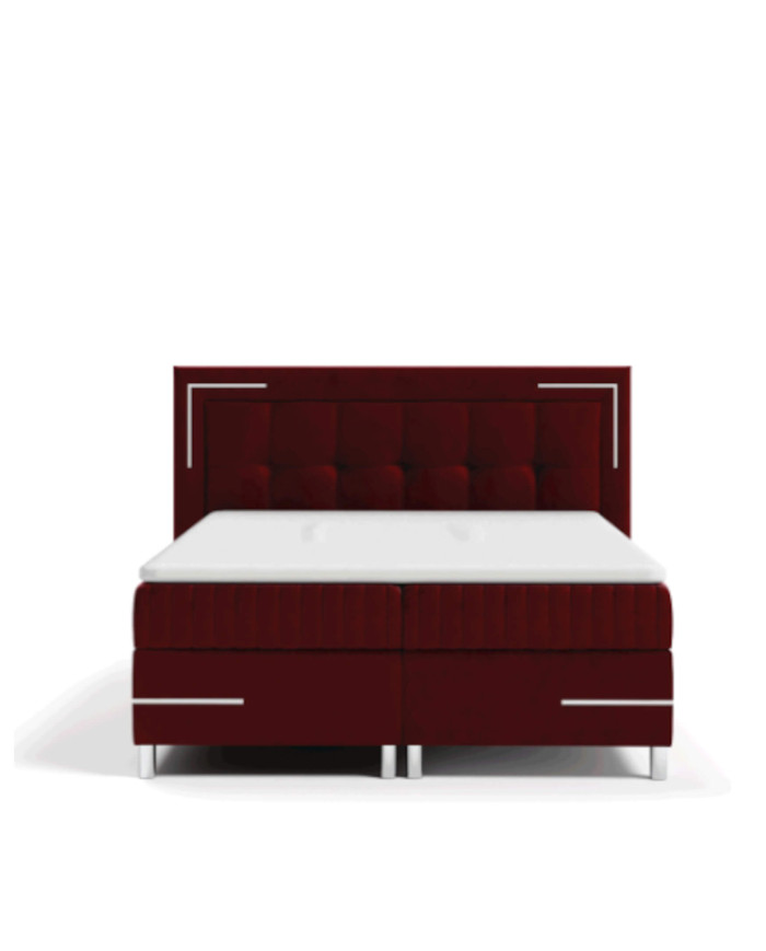 Tango 1 kontinentinė lova su apšvietimu, 200x200, minkšta, čiužiniai, čiužinys, čiužinuko užtiesalas, konteineris - Paveikslėlis 5