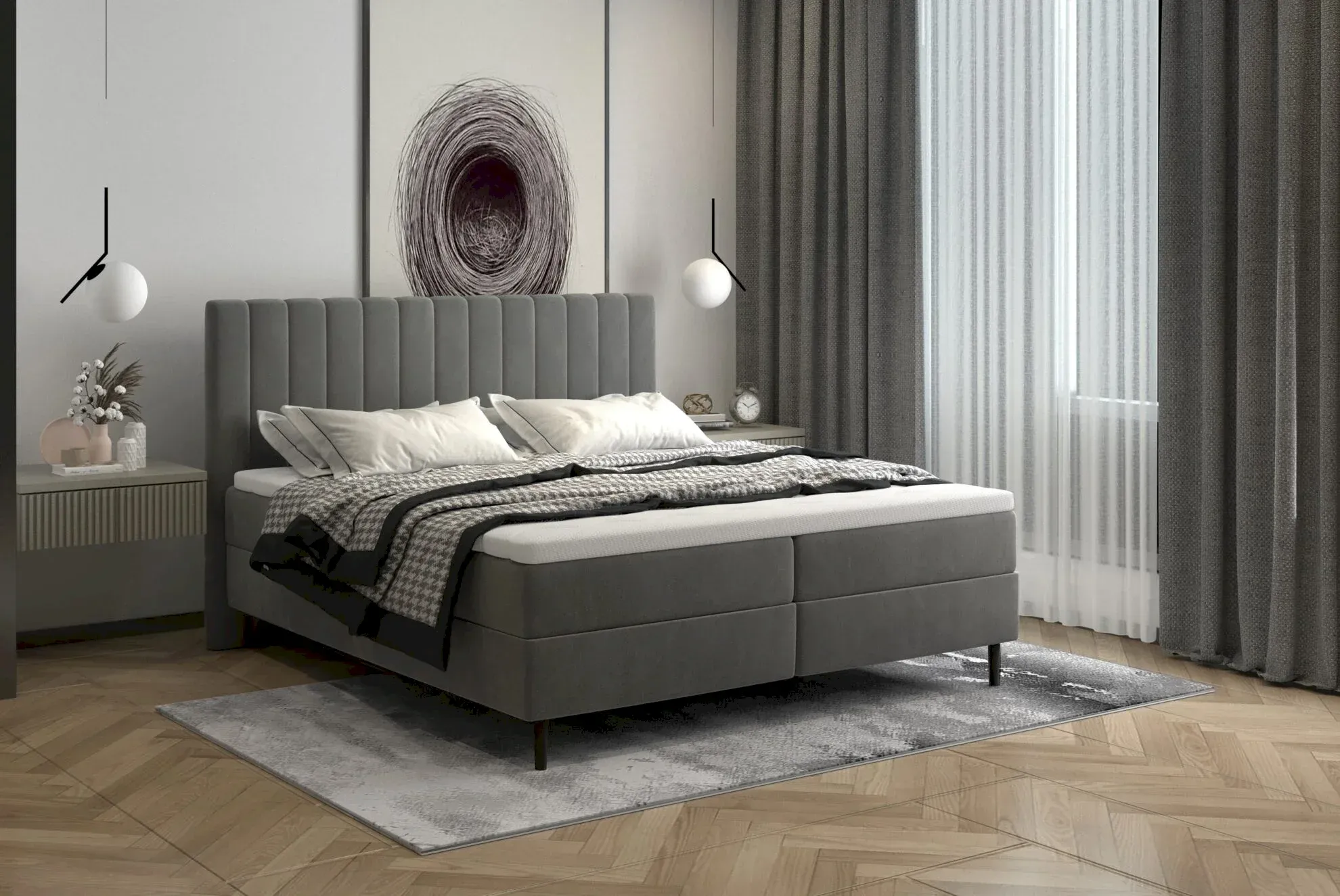 Tango kontinentinė lova 140x200 Gr1 - Paveikslėlis 2