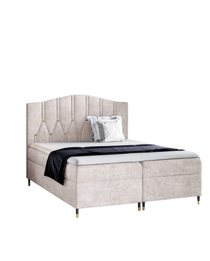 Vegas kontinentinė lova 120x200, apmušta, čiužiniai, čiužinys antčiužiniui, konteineris - Paveikslėlis 2