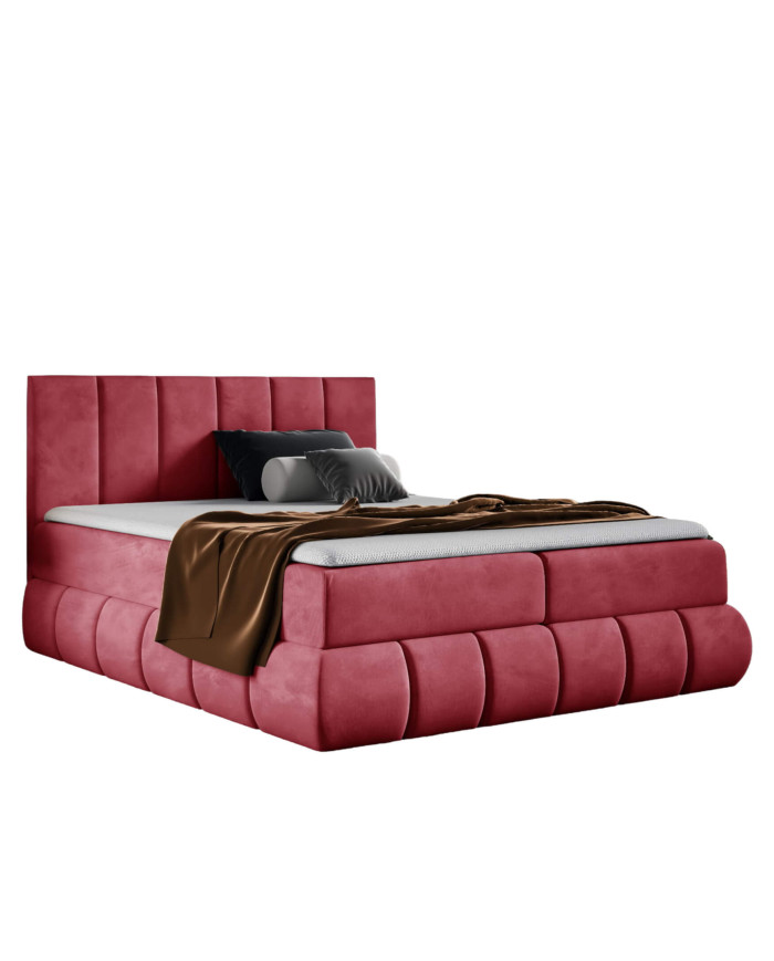 Venezia kontinentinė lova 180x200, apmušta, čiužiniai, čiužinys su užtiesalu, konteineris - Paveikslėlis 3