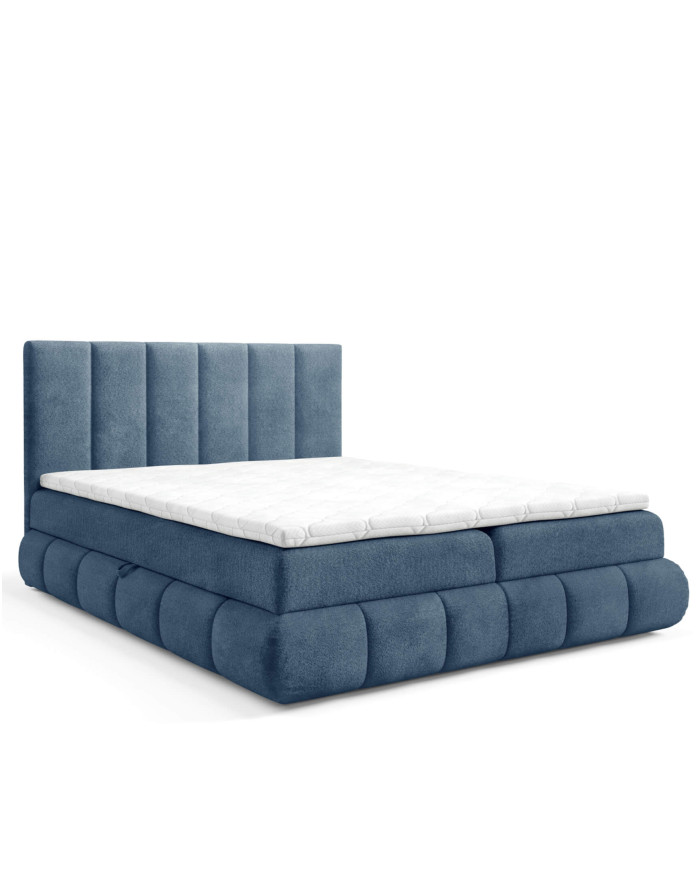 Venezia kontinentinė lova 180x200, apmušta, čiužiniai, čiužinys su užtiesalu, konteineris - Paveikslėlis 5