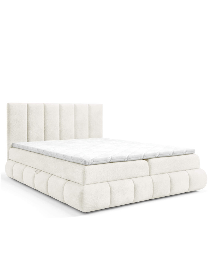 Venezia kontinentinė lova 200x200, apmušta, čiužiniai, čiužinys su užtiesalu, konteineris - Paveikslėlis 4