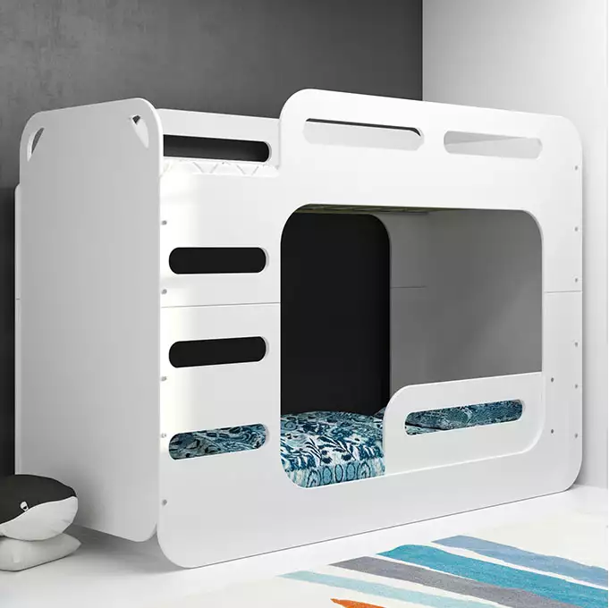 MAX 2 80X200 jaunimo dviaukštė lova su čiužiniu