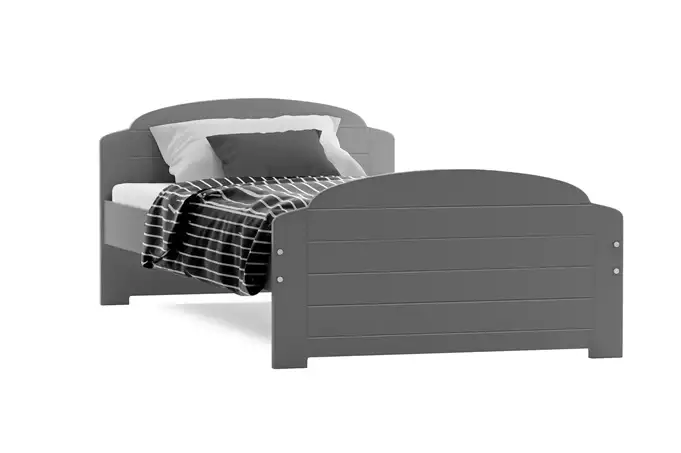 LILI viengulė jaunimo lova 90X200, grafito spalvos